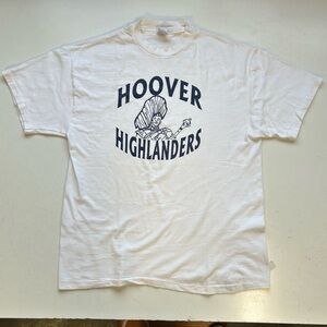 Vintage 80s Gym T-shirt, minimal ‘Hoover Highlanders’ print on front